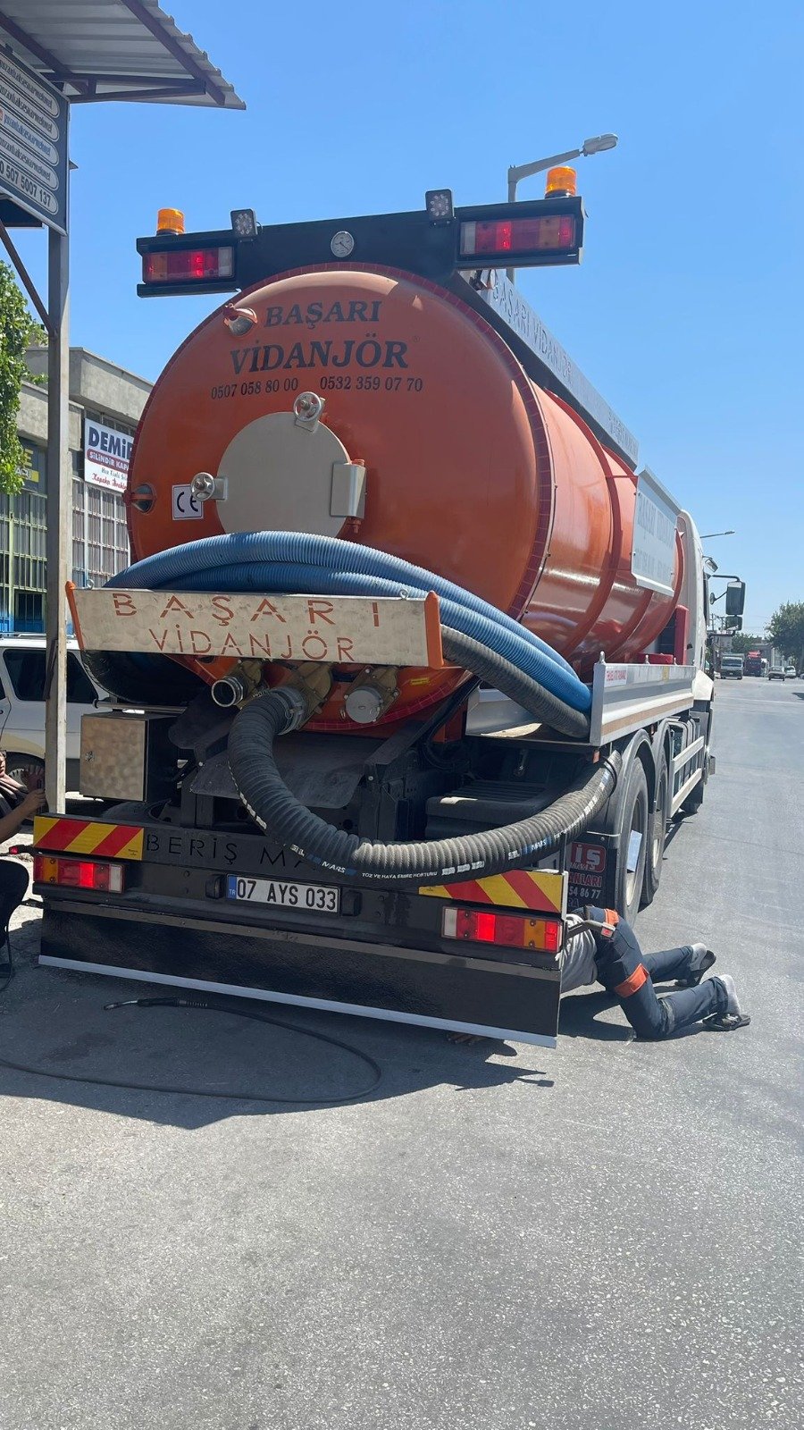 Başarı Vidanjör temiz su tankeri ve arazöz Manavgat